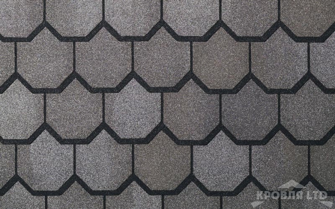 Гибкая черепица Certain Teed коллекция Carriage House Shangle цвет Stonegate Gray