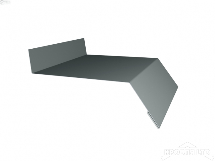 Отлив 100, Полиэстер RAL 7005 мышино-серый, толщина 0,45