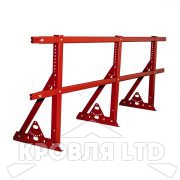 Кровельное ограждение Roofsystems серия ELITE H-1200 40*20, Полиэстер RAL 3011 коричнево-красный, 3м