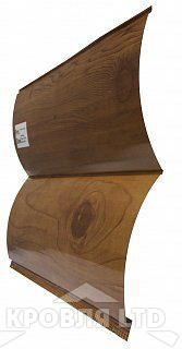 Сайдинг металлический "Венец" под дерево GOLD004 0,45