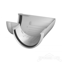 ТН ПВХ D125/82 ММ ЖЕЛОБ (3 М) БЕЛЫЙ Rall 9003