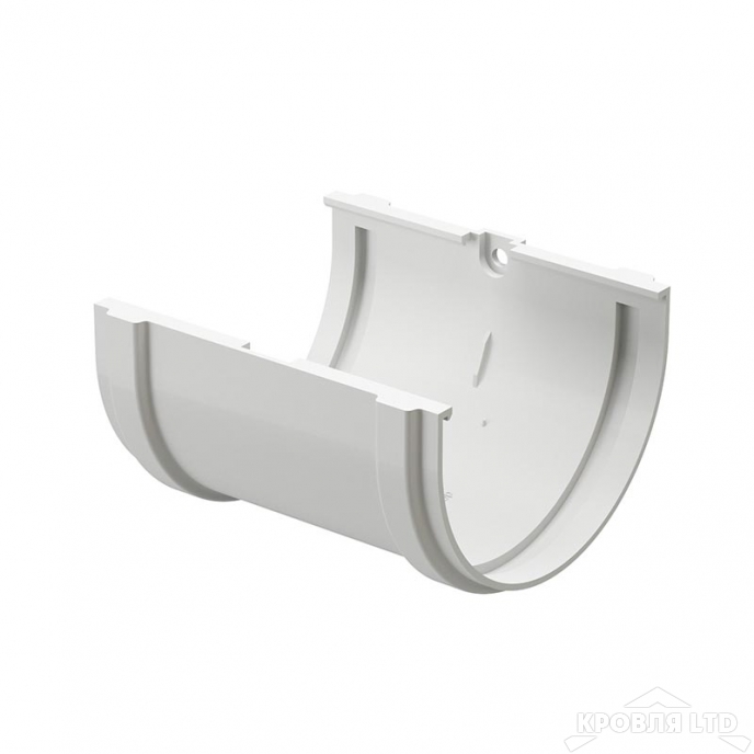 Соединитель желоба для водостока Деке Премиум  пломбир