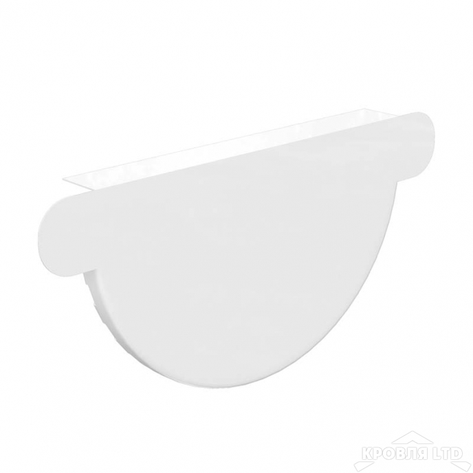 Заглушка желоба водостока Проект 185/150 Ral 9003 Белый