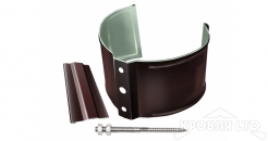 Кронштейн трубы на кирпич Oптима 90мм RAL 8017 шоколад