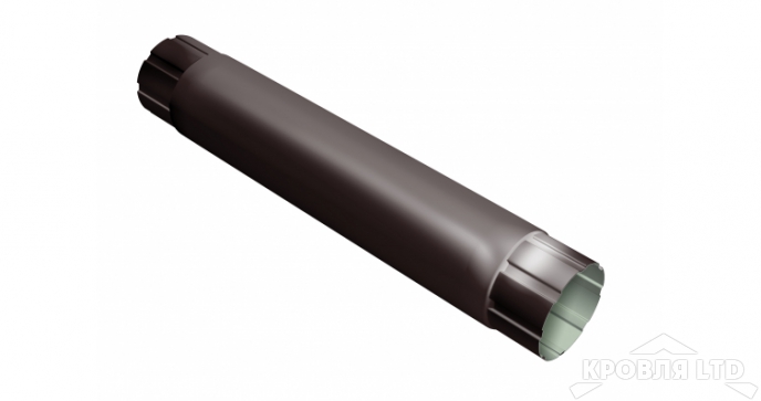Труба круглая Oптима 1м 90мм RAL 8017 шоколад
