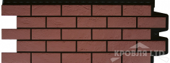 Фасадная панель Grand Line "Состаренный кирпич" Design Plus корица с черным швом
