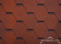 Гибкая черепица Ruflex  серия Стандарт коллекция Sota mint цвет Красный