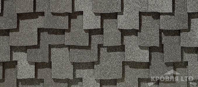 Гибкая черепица Certain Teed коллекция Presidential Shake TL цвет Platinum