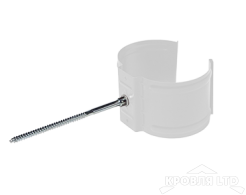 Кронштейн трубы для водостока на кирпич Foramina PUR 100 мм RAL 9003 белый