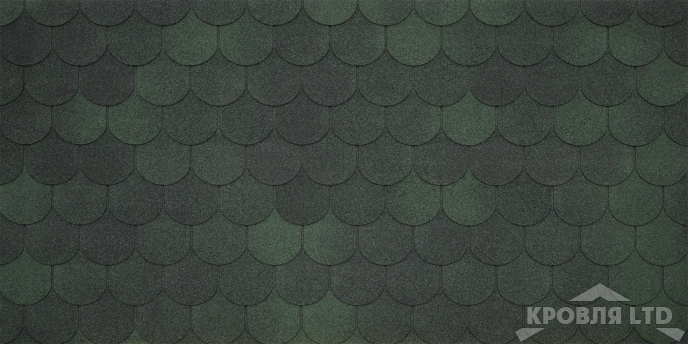 Гибкая черепица Тегола серия Категория КОМФОРТ Assisi цвет Verde 473