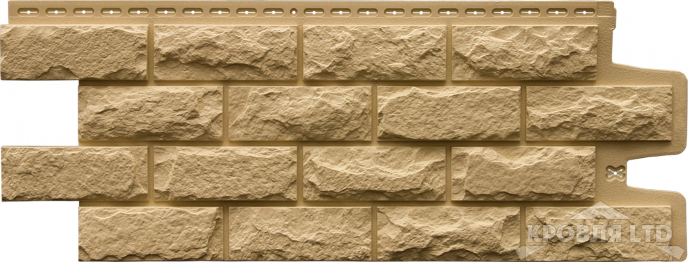 Фасадная панель Grand Line Колотый камень Classic песочный