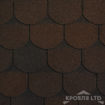 Гибкая черепица Ruflex  серия Премиум коллекция Ornami Premium цвет Темный шоколад