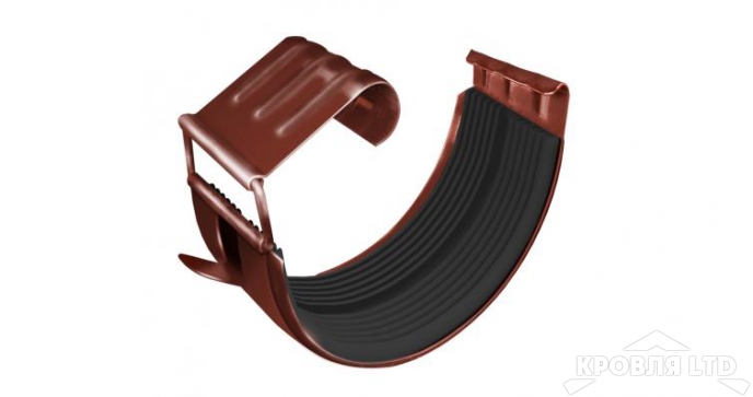 Соединитель желоба Грендлайн 125 мм RAL 8004 терракота
