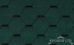 Гибкая черепица Roofshield  серия Family light коллекция Стандарт цвет Зеленый с оттенением