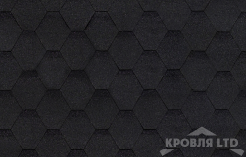 Гибкая черепица Шинглас серия Оптима коллекция Соната цвет Черный