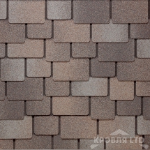 Гибкая черепица Дёке серия LUX коллекция САППОРО цвет Вагаси