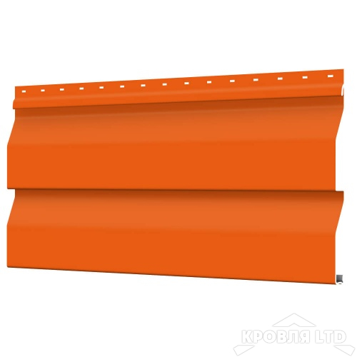 Сайдинг металлический Корабельная Доска, RAL 2004 Апельсин, толщина 0,45