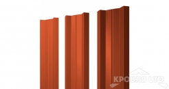 Евроштакетник М-образный А 0,45 PE RAL 2004 оранжевый