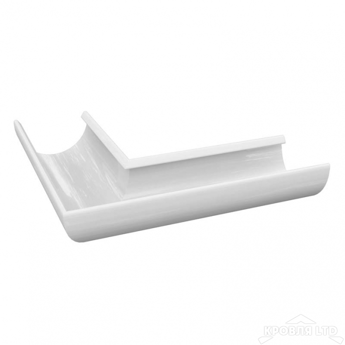Угол желоба Проект 185/150 Ral 9003 Белый