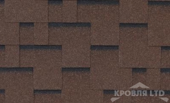 Гибкая черепица Roofshield  серия Family light коллекция Модерн цвет Коричневый