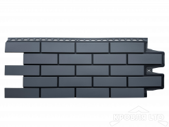 Фасадная панель Grand Line "Клинкерный кирпич" Design графит со швом RAL 9005