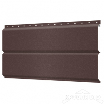 Сайдинг металлический Евробрус RAL8017 Шоколад Стальной Бархат, толщина 0,5