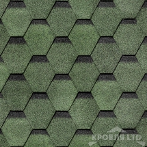 Гибкая черепица Дёке серия EUROPA коллекция Карат цвет Зеленый