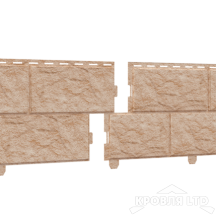 Фасадная панель Ю-ПЛАСТ  "Камень" Золотистый