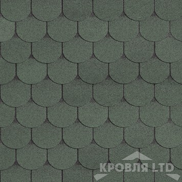 Гибкая черепица Шинглас серия Классик коллекция Танго цвет Хвойный