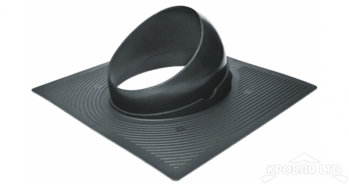 Основание для вентеляционной трубы Krovent Base-VT 125/150 черный для гибкой черепицы