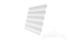 Профнастил НС35, Полиэстер RAL 9003 сигнальный белый, толщина 0,5