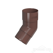 ТН ПВХ D125/82 ММ КОЛЕНО ТРУБЫ 108° КОРИЧНЕВЫЙ  Rall 8017