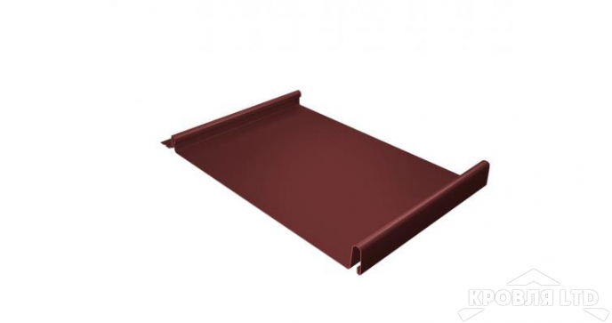 Кликфальц, Полиэстер RAL 3009 оксидно-красный, толщина 0,45