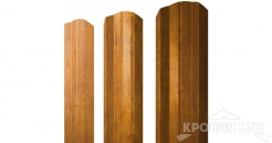Штакетник М-образный А фигурный 0,45 Druid Golden Wood