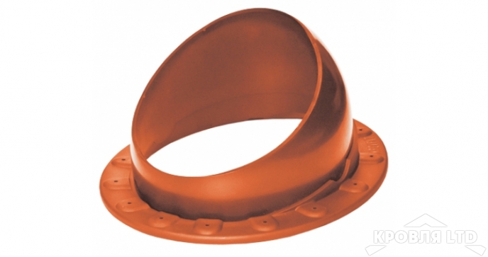 Основание для вентиляционной трубы Krovent Base-VT Seam 125/150 кирпичный для гибкой черепицы или фальцевой кровли