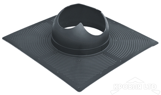 Основание для вентеляционной трубы Krovent Base-VT  110 черный для гибкой черепицы