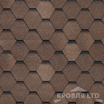 Гибкая черепица Шинглас серия Ультра коллекция Самба цвет Янтарь