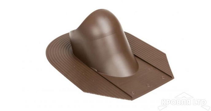 Основание для вентиляционной трубы Vilpe HUOPA/SLATE 110 –160 цвет коричневый  для гибкой черепицы