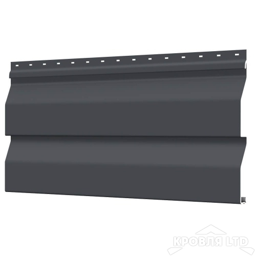 Сайдинг металлический Корабельная Доска, RAL 7024 Серый Графит, толщина 0,45