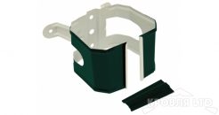 Кронштейн трубы на дерево прямоугольный Vortex 127мм RAL 6005