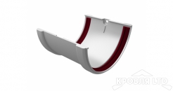 Соединитель желобов ПВХ Grand Line 120/87 Ral 9003 Белый