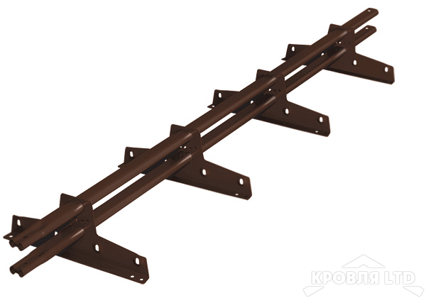 Снегозадержатель Borge 45*25 EURO, Полиэстер RAL 8017коричневый шоколад, 3м