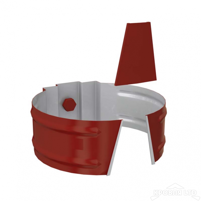 Держатель трубы Проект 185/150 Ral 3011 коричневокрасный