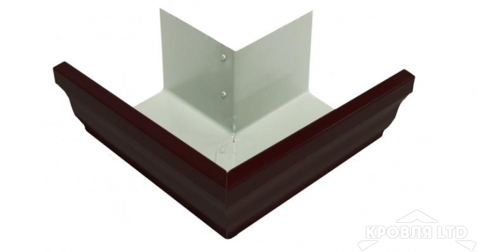 Угол желоба внешний Vortex 90гр 125мм RR32 темно- коричневый