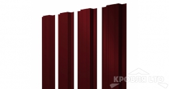 Штакетник Прямоугольный 0,45 PE RAL 3005 красное вино