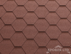 Гибкая черепица Катепал Коллекция KL цвет Красный
