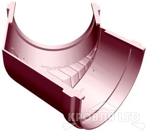 Угол желоба внутренний для водостока 135 градусов  Дёке Премиум цвет каштан