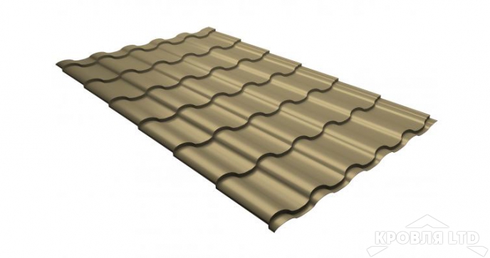 Профиль волновой Кредо, Полиэстер RAL 1014 слоновая кость, толщина 0,45