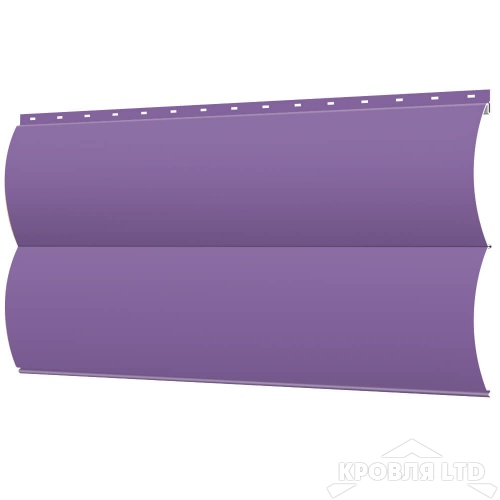 Сайдинг металлический "Венец" RAL 4005 Сиреневый, толщина  0,45