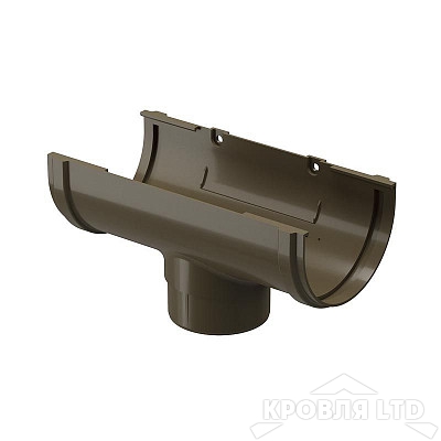 Воронка для водостока Деке Премиум 120/80мм RAL 8019 каштан